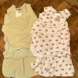 2 Halo Sleepsack Swaddle bundle neutral